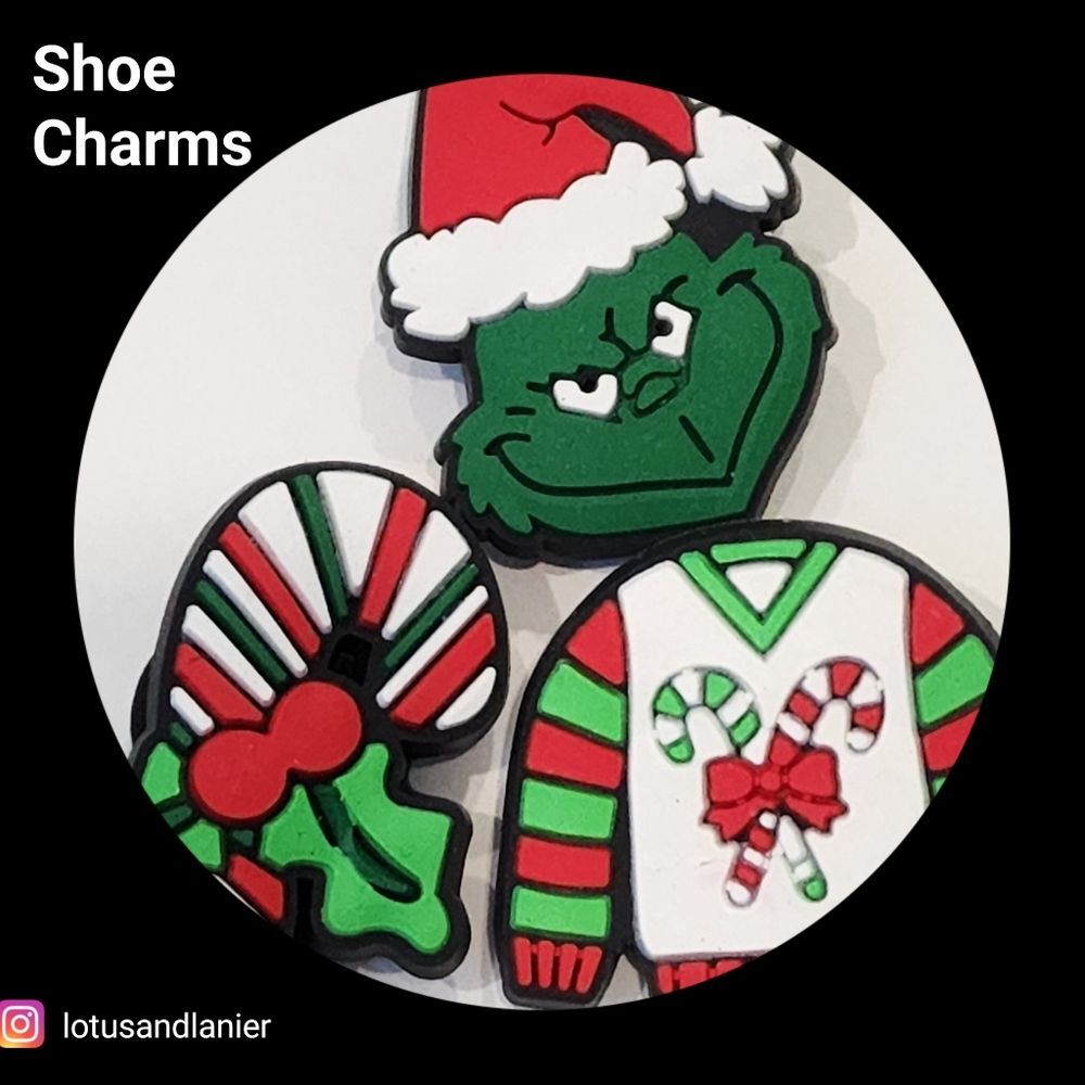 Shoe Charms "Grinch" Shoe Charms Set of 3